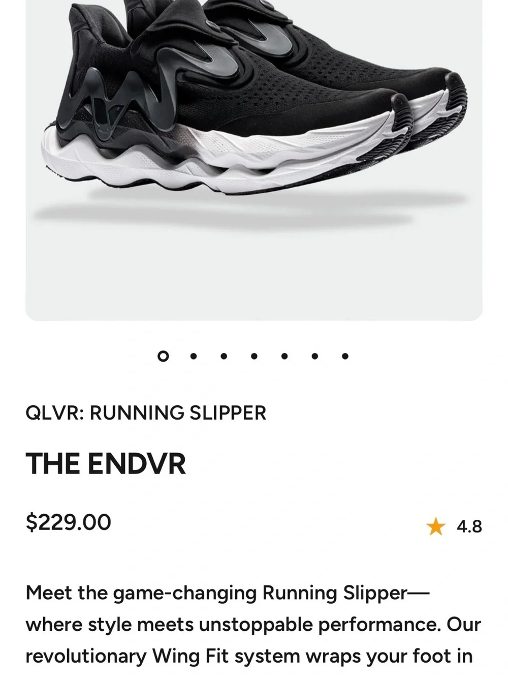 QLVR Women’s Running slippers/shoes Black 8.5